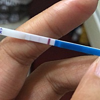 9号排卵，10号11号同房，20号查HCG显示没怀孕，今天22查了有一点杠是不是怀了？