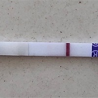 5.4上次生理期开始，5.17排卵试纸强阳，5.18排卵，忍不住今天（5.26）测的，早早孕测试条隐隐约约看到一...