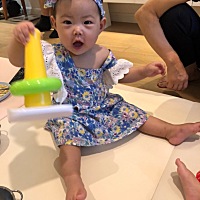 设计的第一套亲子装，儿童节穿上了，美美哒🌼🌼🌼