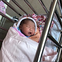 如愿以偿，6月2日，38周+，提前剖腹，7斤半的小米妮，儿女双全了！🥰🥰 出生当天