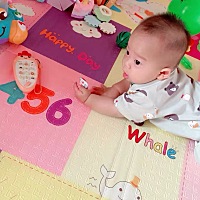 愿祢每天无忧无虑👀 爬爬更健康、👣 麻麻再也不用担心硪摔倒啦😄