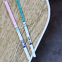 月经还有四天今天早上测的的，没有刻意安排同房，这是怀孕了还是没怀孕？