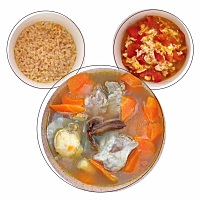 第一顿米饭哈哈哈😄