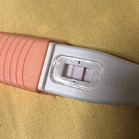 6月20号来大姨妈  24号结束 7.4号排卵。 15号是，排卵11天，用可丽蓝测了，比较浅色 17号又测试一遍。颜...