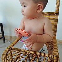 真快九个月了宝宝