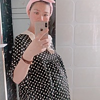 孕期40周，和产后第四天，这对比服气了，每天奶水还多的像奶牛，小妞生下来7.2斤，这几天应该长了点吧�...