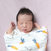 顺产 6.4斤  一个爱睡觉的小男孩