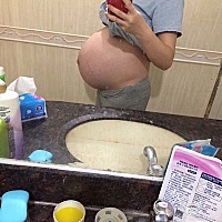 你折腾妈妈五个月了 妈妈好期待你的到来