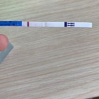 早上测，出现了淡淡的第二道杠，但是是半条，这是什么意思啊