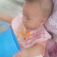 不做全网最懒的妈妈，第三天打卡。明天要换食物咯，坚持下去，宝宝会可能爱上辅食