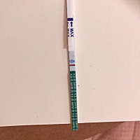 姨妈走的第3天，今晚测的，若隐若现的，怀了吗？？