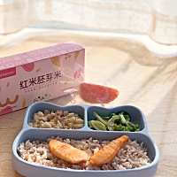 藕丁炒肉 白灼生菜 香煎三文鱼