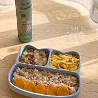 冬瓜烧肉 韭黄炒蛋 整蜜薯 胚芽米饭