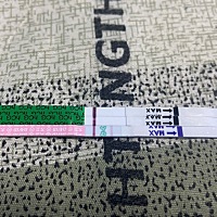 软件推算的排卵日12.18，今天是29号，一直测早早孕都是白板，离月经还有3天，粉色是排卵试纸有没有可能...