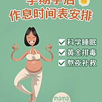 💋孕后日常生活最佳时间表 1、饭后3⃣分钟是漱口、刷牙的最佳时间 因为这时，口腔的细菌开始分解食物...