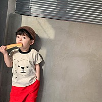 DIOR小熊T  尺码 80-130cm 颜色 高级奶油白