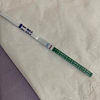 眼睛看到有道印子，相机拍出来就不怎么清楚，这是中了吗