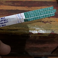 2月8号月经来，14号走的，今天测了一下，刚开始不是很明显，过了几分钟能看出来了，算不算中了