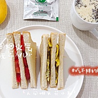 20210330，周三。 因为昨天刚做完皮肤，所以不能暴汗运动，休一天吧！ 早餐来个简易三文治。 健康管理小...