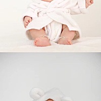 这是宝宝刚好一百天拍的 比较有纪念意义 最后来个一家三口 👨‍👩‍👦