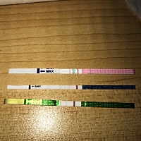 昨晚排卵试纸程阳性，今天测了两种验孕试纸，是比上次要明显了，应该是怀了吧？