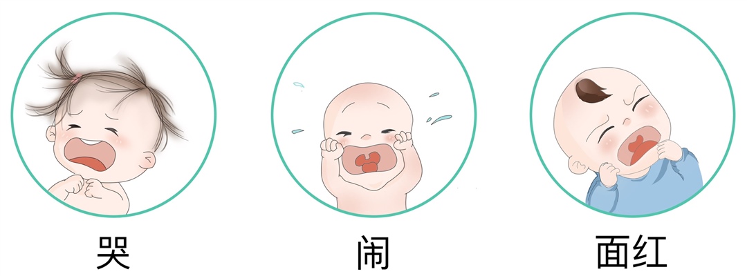 后期表现
如果宝宝有前两种表现时，都没有喝到奶，发展到后期，很有可能就会大声哭闹起来，小脸也会涨红。这个时候需要先安抚宝宝的情绪，再给他喂奶。
当然，上面只是宝宝饿了比较常见的表现，每个宝宝的表现可能会有差异，你可以在日常生活中多多观察自家宝宝的反应和细节，摸索出他的特点，正确判断他是否饥饿，再决定要不要喂奶喔。