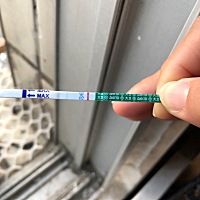 还有两天大姨妈，今天早上测的，帮我看看有了吗，我看了有浅粉