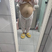 肚型圆形  整个孕期发紧发硬