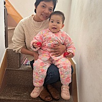 今天变得好冷啊！买了很久的棉袄拿出来穿。