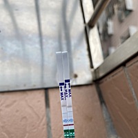 月经日还有两天早上晨尿测得。