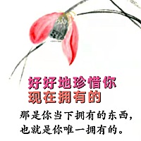 珍惜现在拥有的