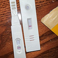 晚上测的 一开始很不明显 这是十分钟以后