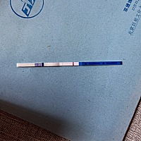 同房后第八天，测试是白板。
