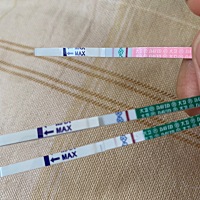 红色的是排卵试纸！下面两个是怀孕试纸！前后差5分钟！懵b了！什么情况！