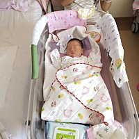 三年剖腹产了两个宝宝，老大图一女孩，老二男孩完成任务了