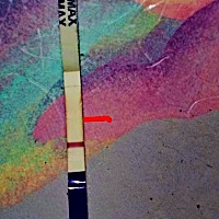 能不能看到有一条印子