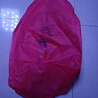 我们三口第一次一起放孔明灯，让孔明灯带着我和老公的新年愿望，一起飞上天空！