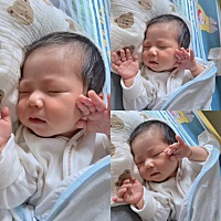 每天都沉浸在快乐当中 。都忘记来孕妈管家报喜啦！5/19生下二胎男宝一枚 。6斤半的小家伙 。剖腹产...