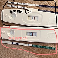 未次月经12月27，排卵期1月13，同房日1月11，中间 就没在同房过，同房到现在15天测测出来的，这么浅，正...