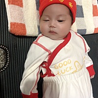 感谢孕管家，虽然没能儿女双全，但已知足！少老三很乖，