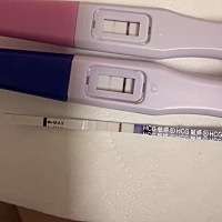 这是怀了吗  蓝色粉色是昨天晚上验的  试纸是早上验的   预计十八号来姨妈的  查了说来姨妈前也会验出双...