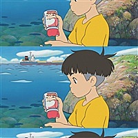 仰起脸笑得像满月